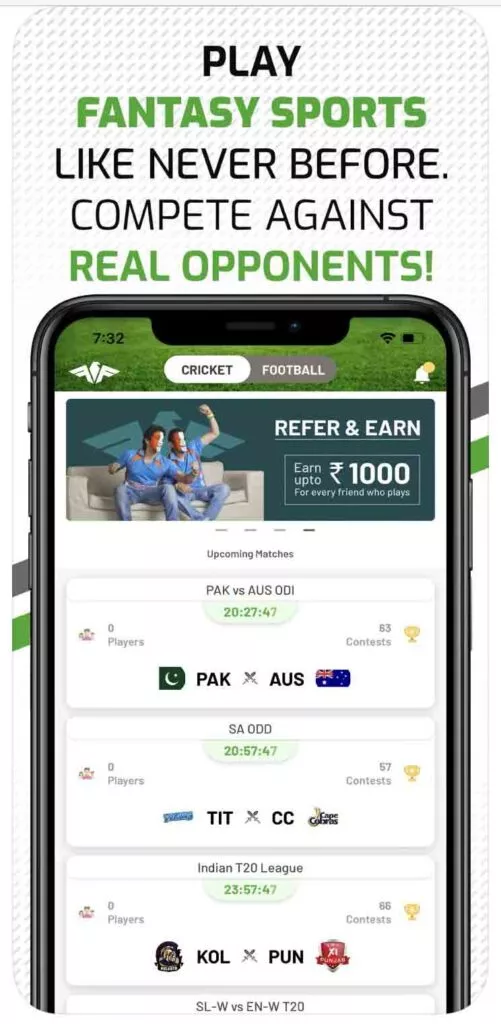 This image is app homepage image of best online betting app